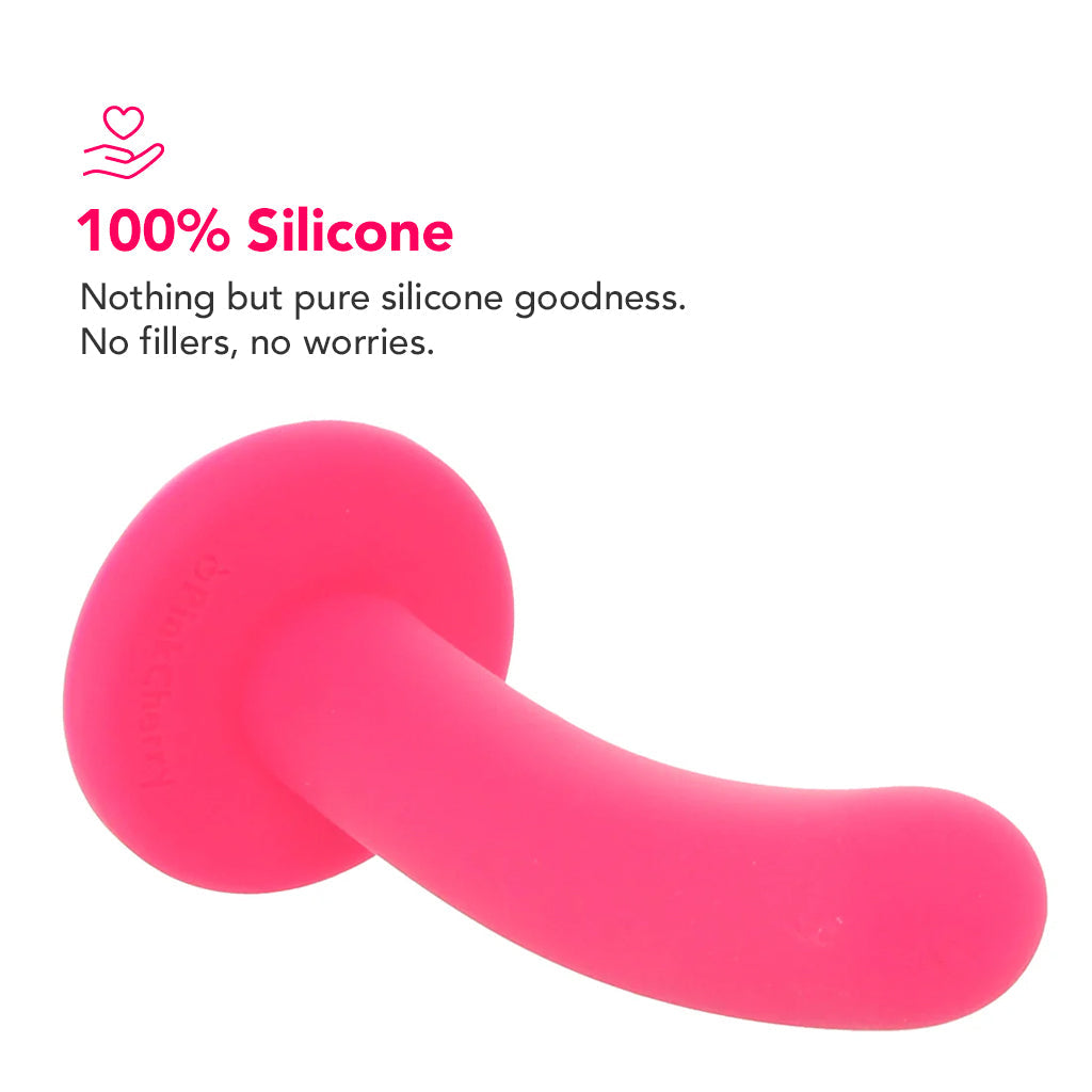 PinkCherry Premium 6 Inch Pink Silicone Slim Anal Dildo Dildo Sex Toys > Anal Dildos - Tophatter Daily Deals